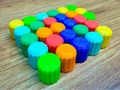 Valve cap AV design notches 3D printed — Schnapps Caps Australia