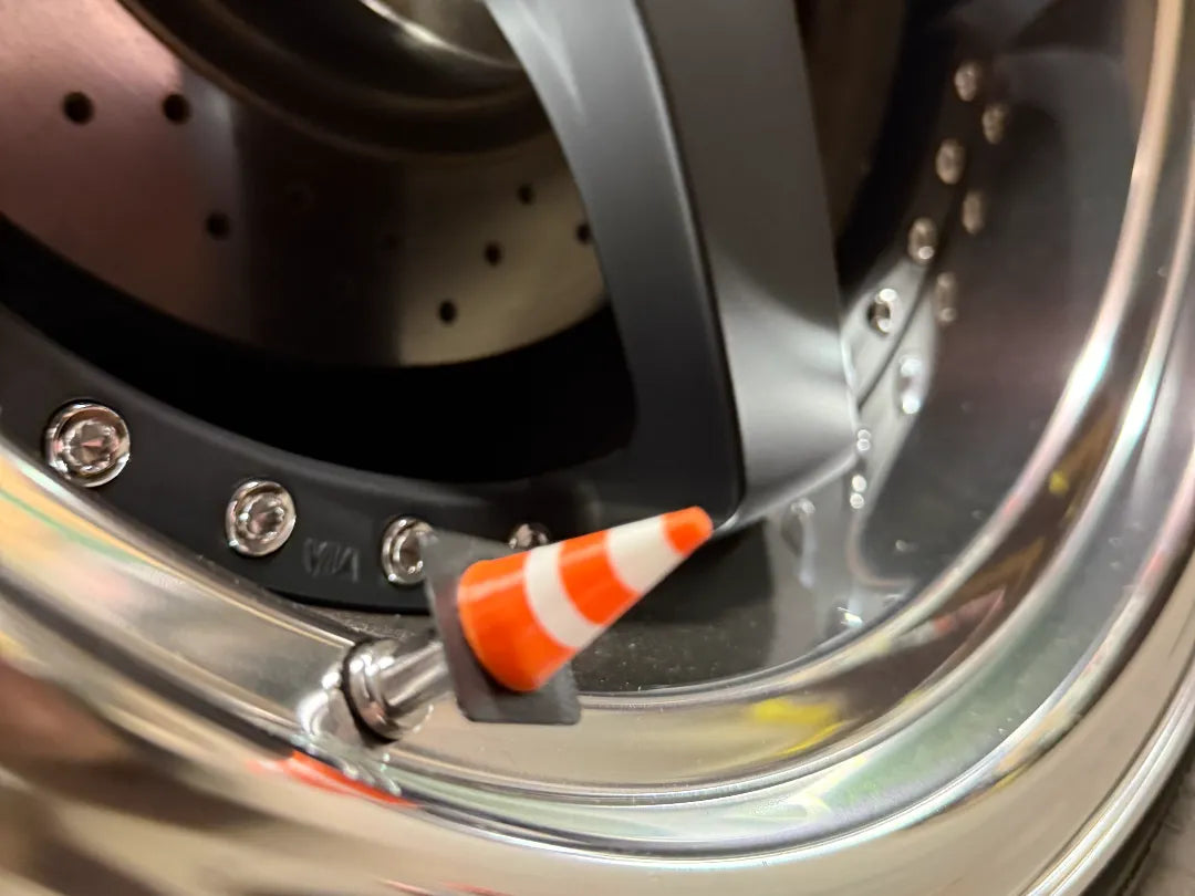 Valve Stem Caps : Traffic Cone! for cars and bikes 3D printed — Schnapps Caps Australia