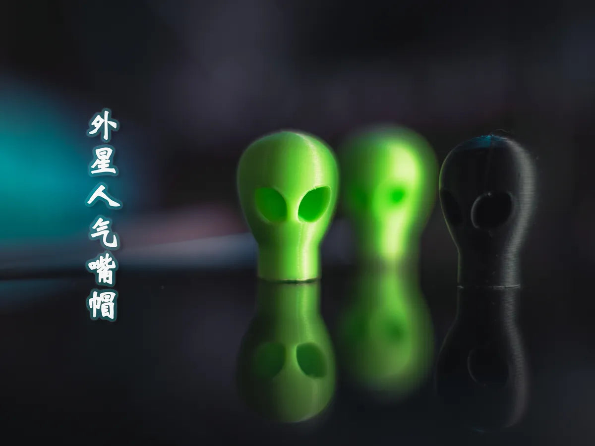 Alien-Head Valve Cap | Universal Model 3D printed — Schnapps Caps Australia