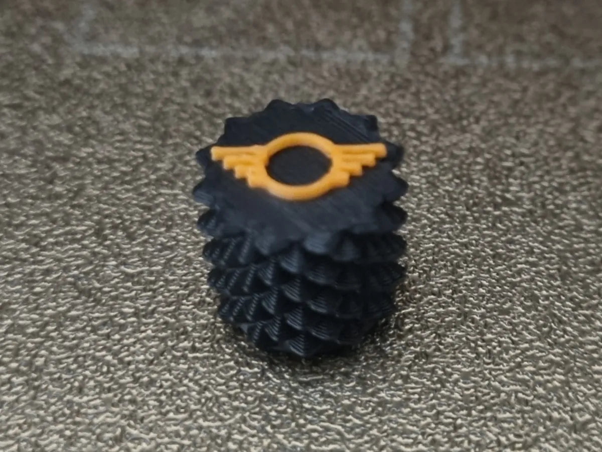 Tire valve cap MIN logo