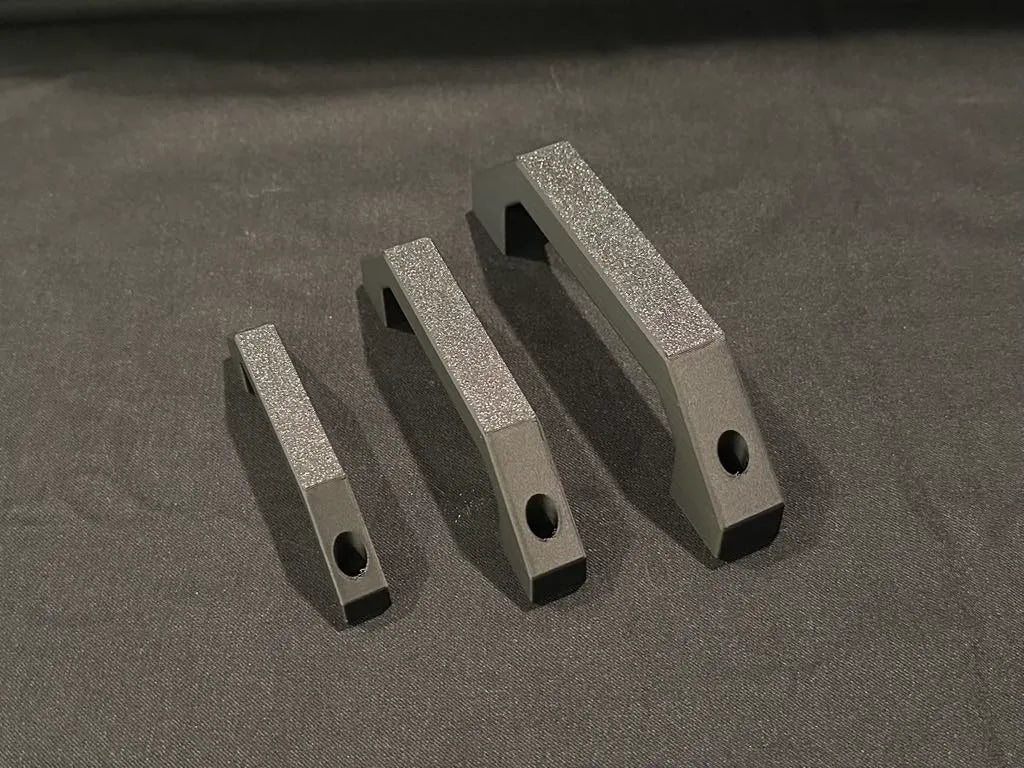 Classic Pull Handles With Finger Grips - 3 Sizes 3D printed — Schnapps Caps Australia