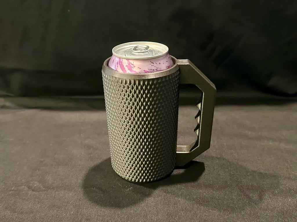 Totally Knurly Can Caddy - 12oz Soda & Beer Buddy 3D printed — Schnapps Caps Australia