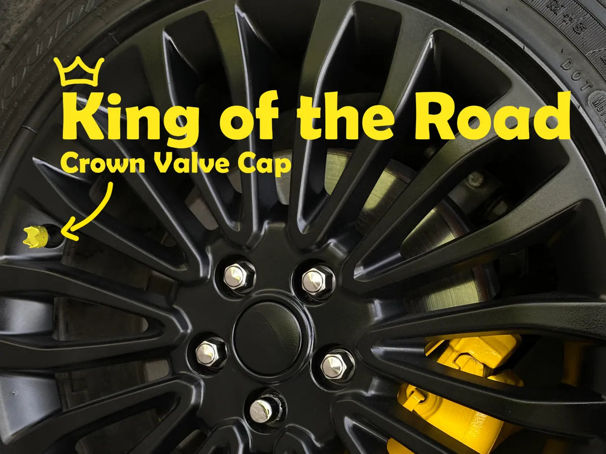 Crown Valve Cap - Schrader 3D printed — Schnapps Caps Australia