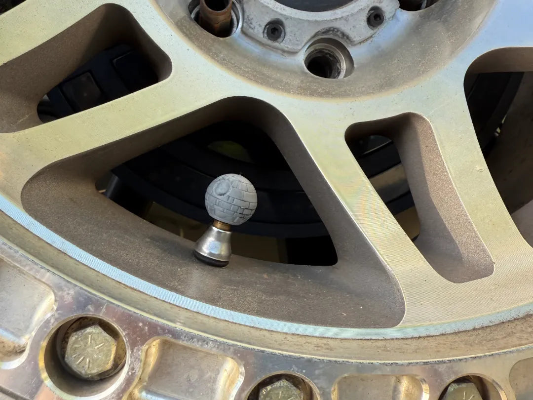 Valve Stem Caps : Star War Series - Death Star! 3D printed — Schnapps Caps Australia