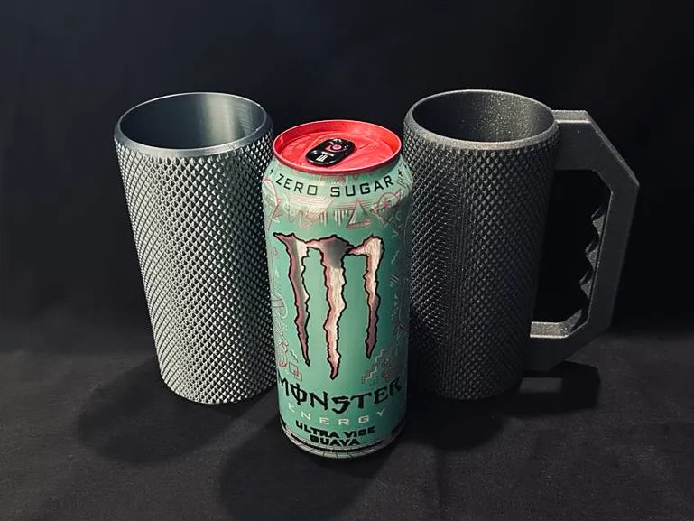 Totally Knurly 16oz Tall Can Caddy - Energy Drink 3D printed — Schnapps Caps Australia