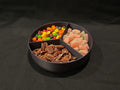 175mm Tri Sectioned Candy Nut & Snack Bowl & Lid 3D printed — Schnapps Caps Australia