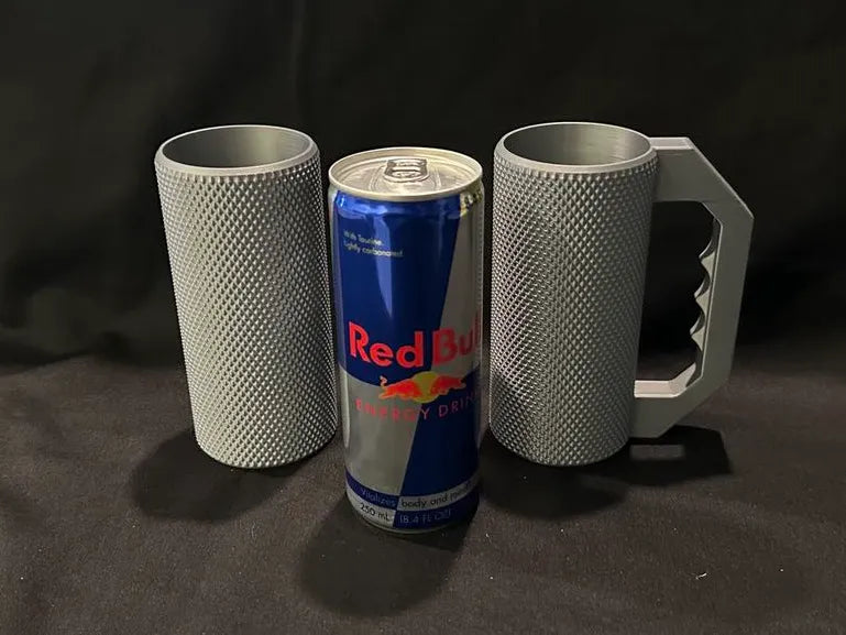 Totally Knurly 8.4oz Can Caddy For Mini Red Bulls 3D printed — Schnapps Caps Australia