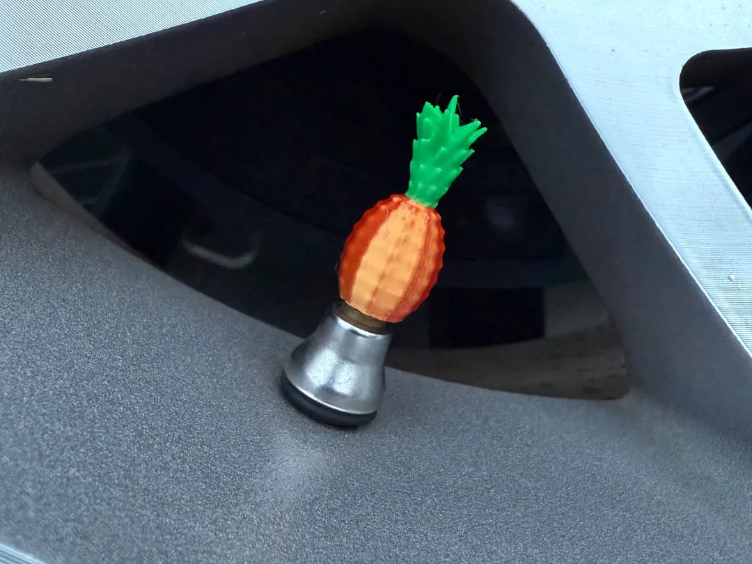 Valve Stem Caps : Pineapple! 3D printed — Schnapps Caps Australia