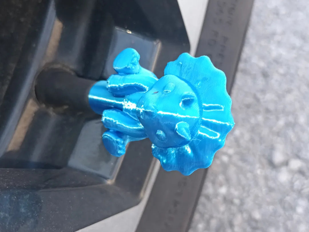 Tricaraptor Valve Cap 3D printed — Schnapps Caps Australia