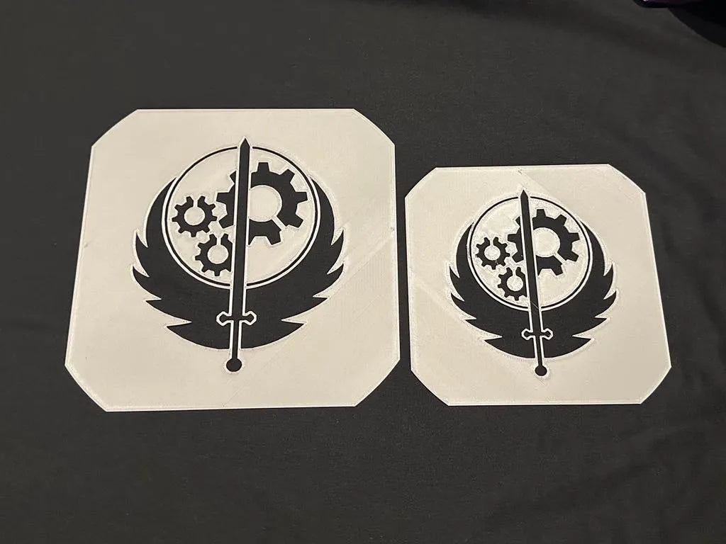 Fallout Brotherhood Of Steel Icon Stencils - PETG