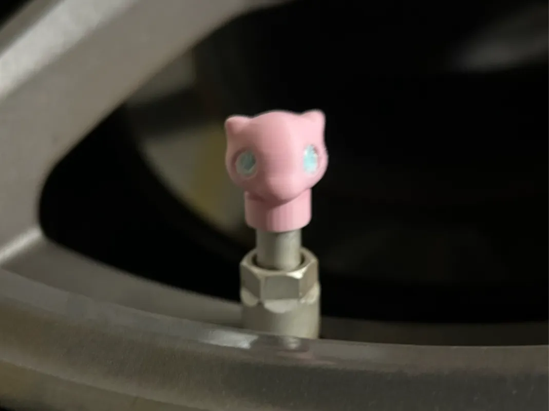 Mew Valve Stem Caps – Pokémon 3D printed — Schnapps Caps Australia