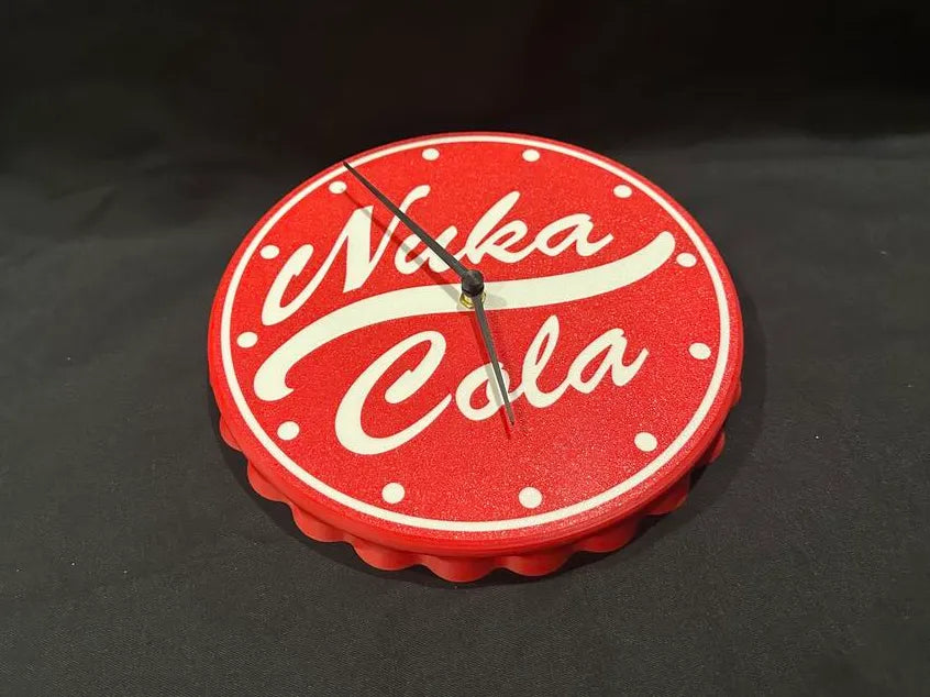 Nuka Cola Giant Bottle Cap Clock - Bambu Clock Kit 3D printed — Schnapps Caps Australia