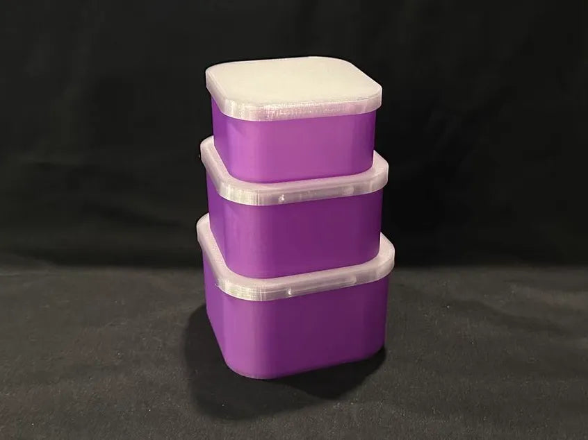 Multi Use Container Set - TPU or PLA Lid Options