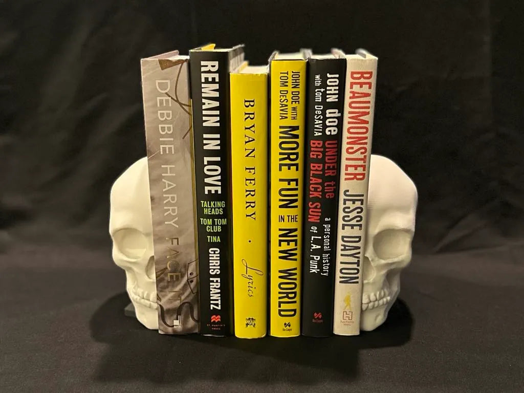 Spooky Gothic Skull Bookends 3D printed — Schnapps Caps Australia