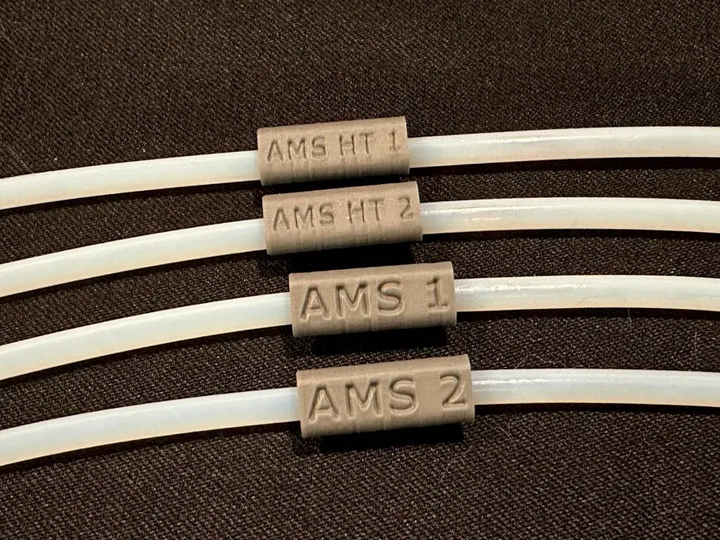 Clip On PTFE Tubing Tags - Multi AMS - AMS HT