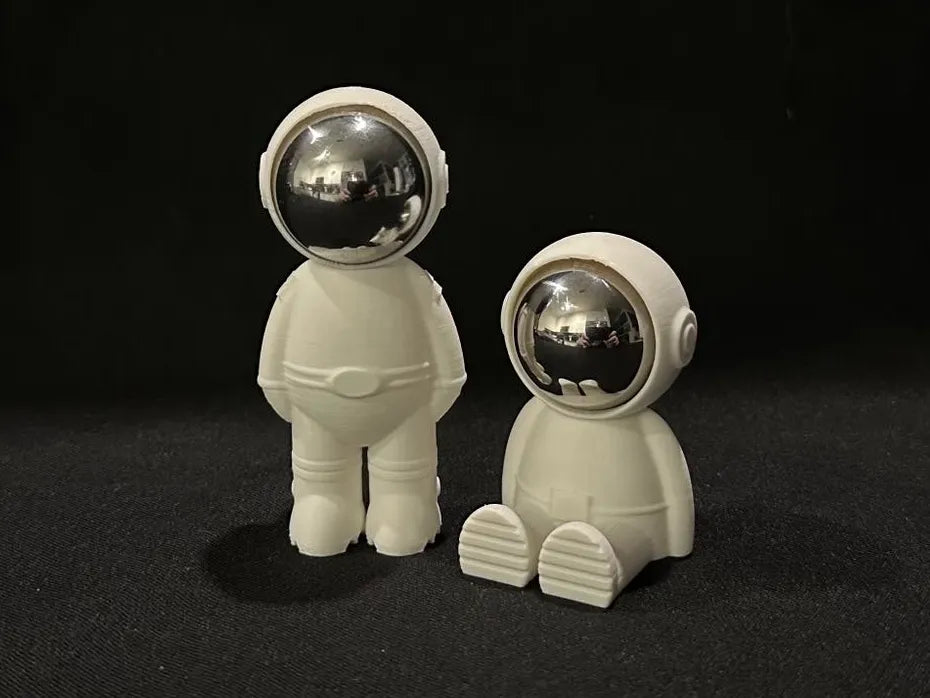 Pinball Spaceman - Uses Standard Pinball - Spins! 3D printed — Schnapps Caps Australia