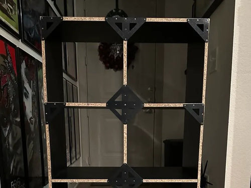 Cabinet Bookcase Shelf Reinforcement Brackets 3D printed — Schnapps Caps Australia