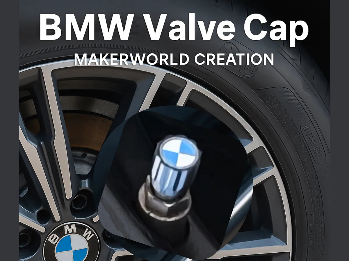 BMW-Inspired Valve Cap (0.2mm Nozzle Optimized) 3D printed — Schnapps Caps Australia
