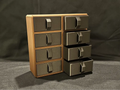 Square 8 Drawer Trinket Box - Small Parts, Etc... 3D printed — Schnapps Caps Australia