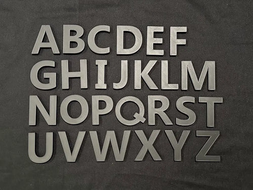 5 Inch Alphabet Wall Letters - Built In Hanger 3D printed — Schnapps Caps Australia