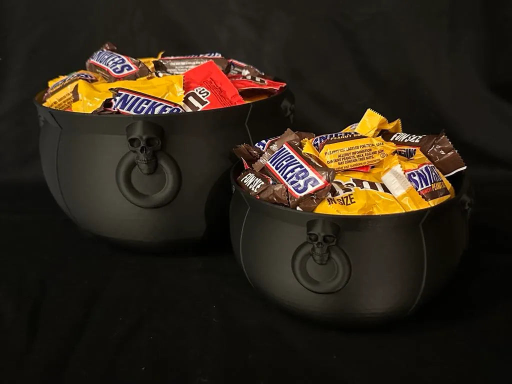 Spooky Halloween Candy Cauldron - 3 Sizes 3D printed — Schnapps Caps Australia