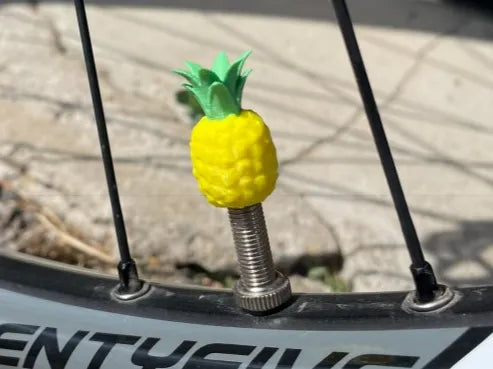 Pineapple Valve Cap (Presta) 3D printed — Schnapps Caps Australia