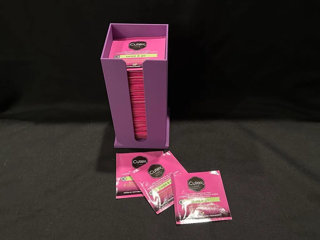 Nail Polish Remover Wipes Storage Caddy - 3 Sizes 3D printed — Schnapps Caps Australia