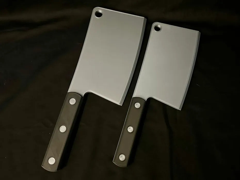 Cosplay Meat Cleaver Prop - Standard + XL Options 3D printed — Schnapps Caps Australia