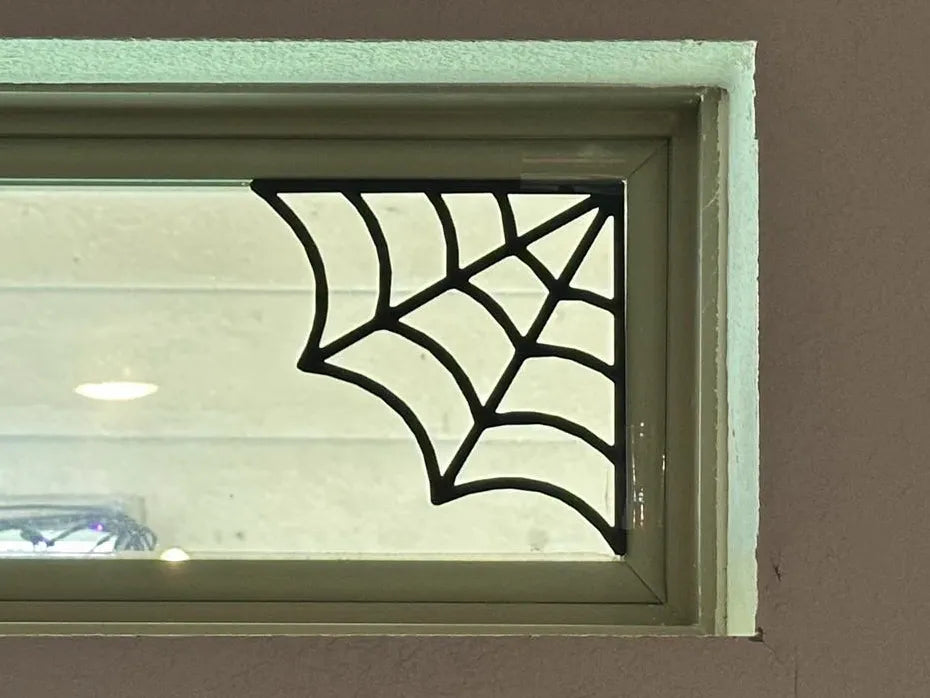 Spooky Window Spiderwebs - Corner Cobweb 3D printed — Schnapps Caps Australia