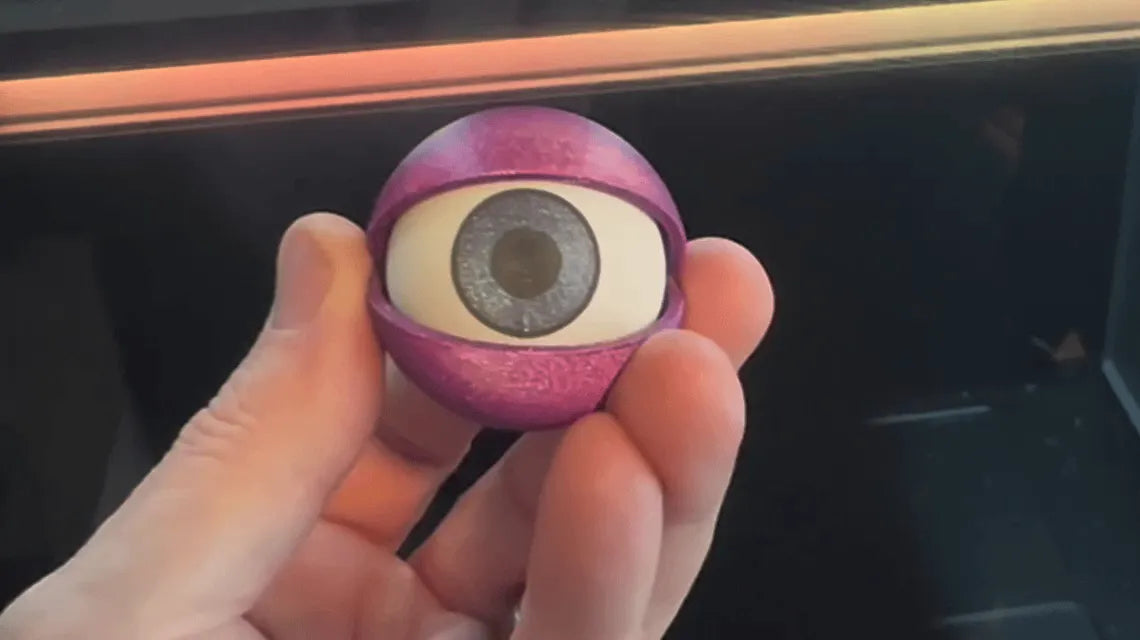 Print in Place Spooky Eyeball - H2D Optimized 3D printed — Schnapps Caps Australia