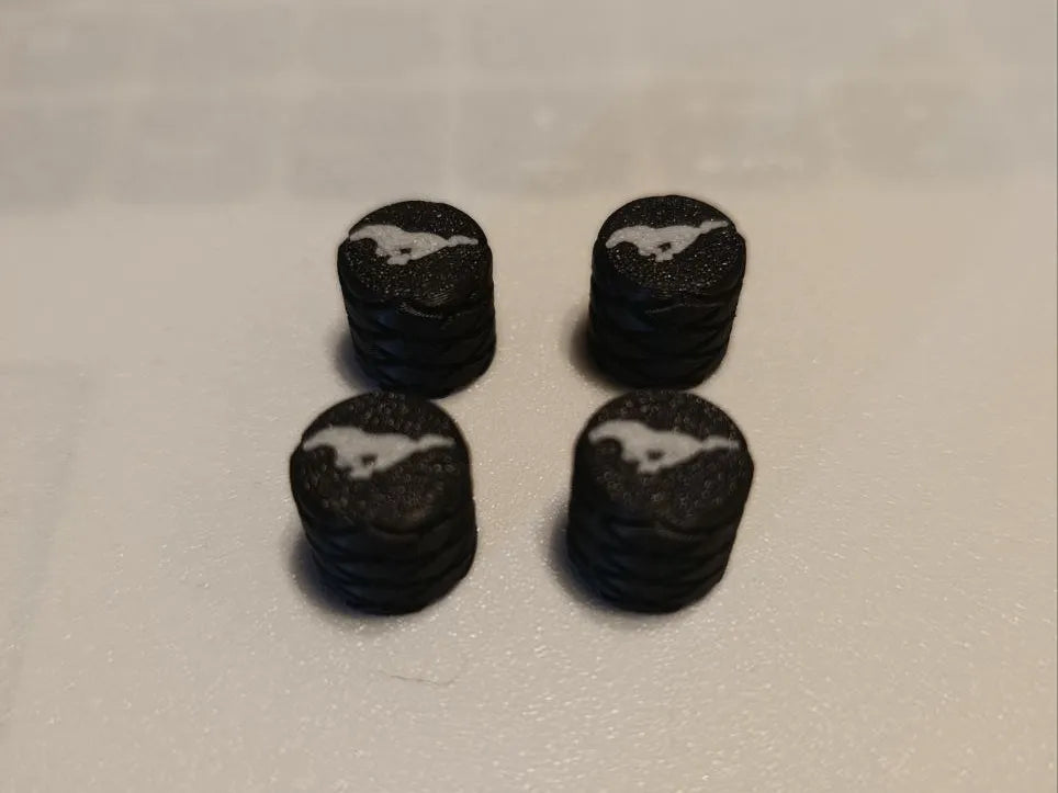 Mustang valve cap 3D printed — Schnapps Caps Australia