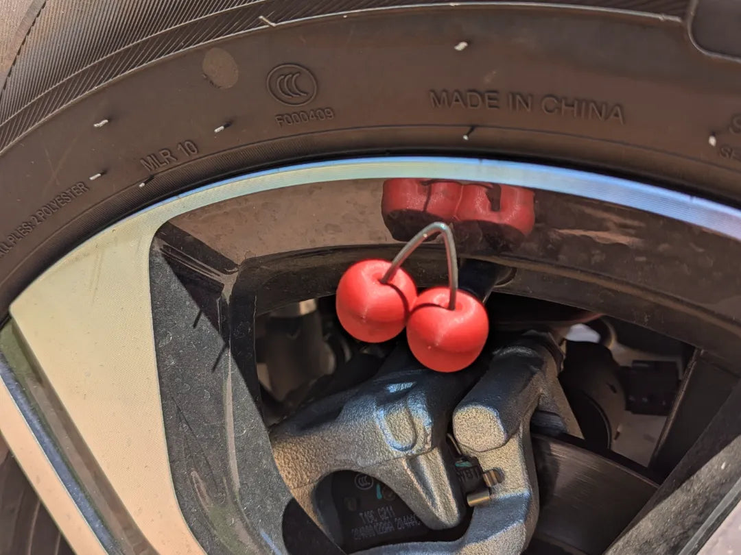 Cherry Valve Stem Caps 3D printed — Schnapps Caps Australia