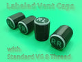 Tire Valve Caps for Vehicles with labeling. 3D printed — Schnapps Caps Australia