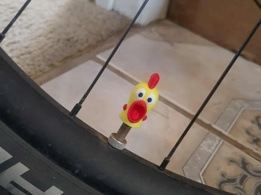 Chicken Valve Cap V2 3D printed — Schnapps Caps Australia
