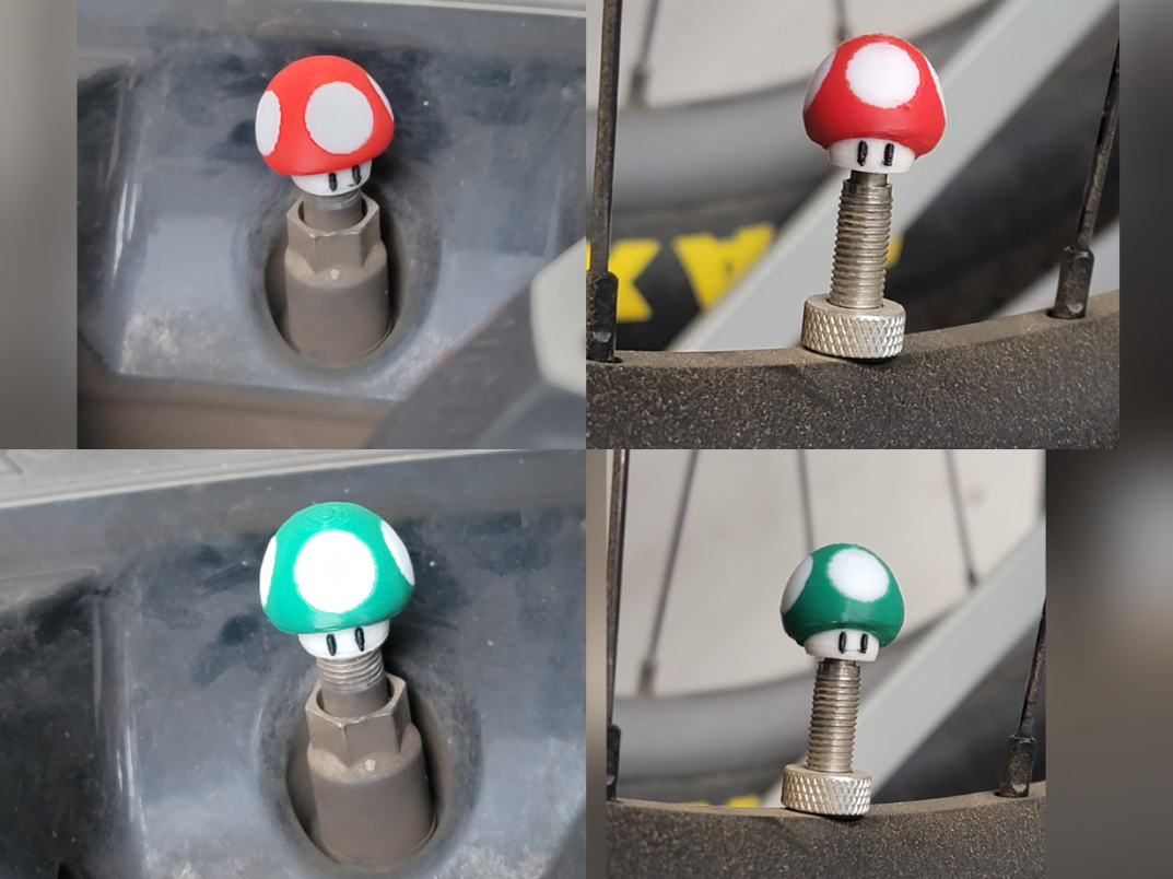 Mushroom Valve Cover 3D printed — Schnapps Caps Australia