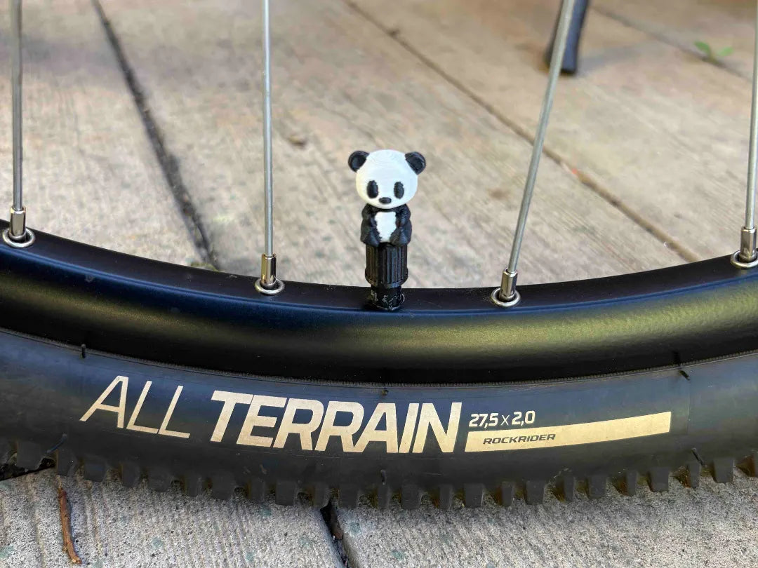 valve cap panda 3D printed — Schnapps Caps Australia