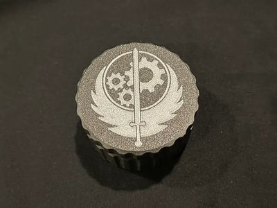 Brotherhood Of Steel Threaded Container - Fallout 3D printed — Schnapps Caps Australia